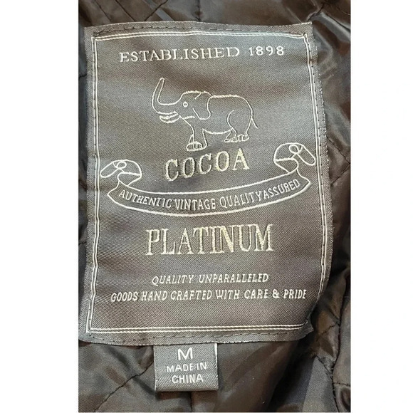 COCOA PLATINUM PLAID JACKET DOUBLE BREAST RED BLACK COAT WOOL‎ LINED SIZE MEDIUM - Picture 11 of 13